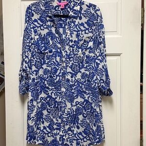 Lilly Pulitzer Deeper Coconut Swim Coverup